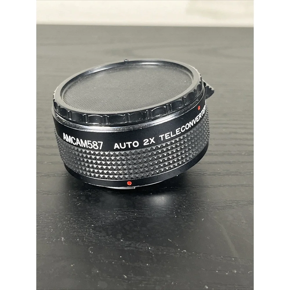 Vintage AMCAM 587‎ Auto 2x Teleconverter Lens Japan